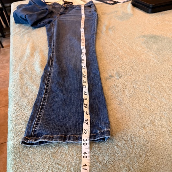 Maurices Women's Boot Cut Jeans — Dark Blue Wash 8 short - Picture 9 of 10